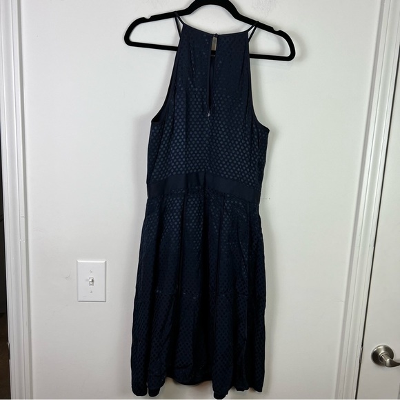 Banana Republic navy a line halter dress fully lined womens size 6 - Picture 7 of 11